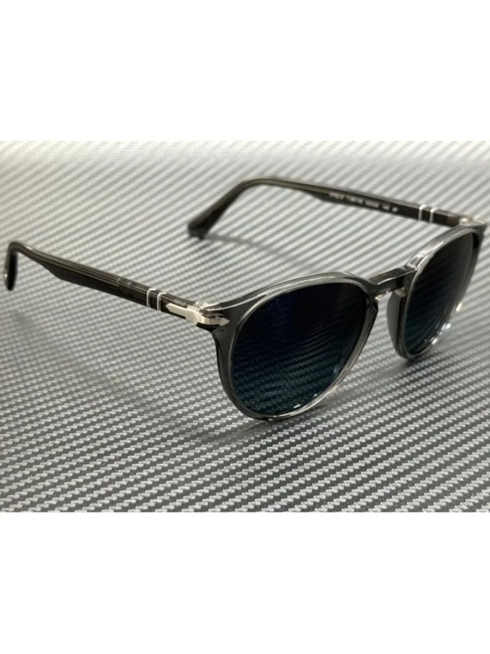 New Persol Men Transparent Grey Sunglasses 52-20-145